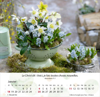 Jardins, Merveilles de la création - Calendrier de table