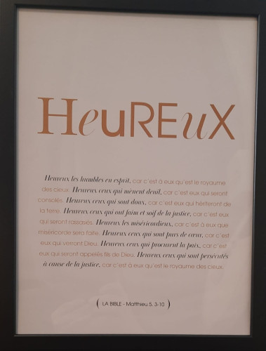 Cadre "Heureux"