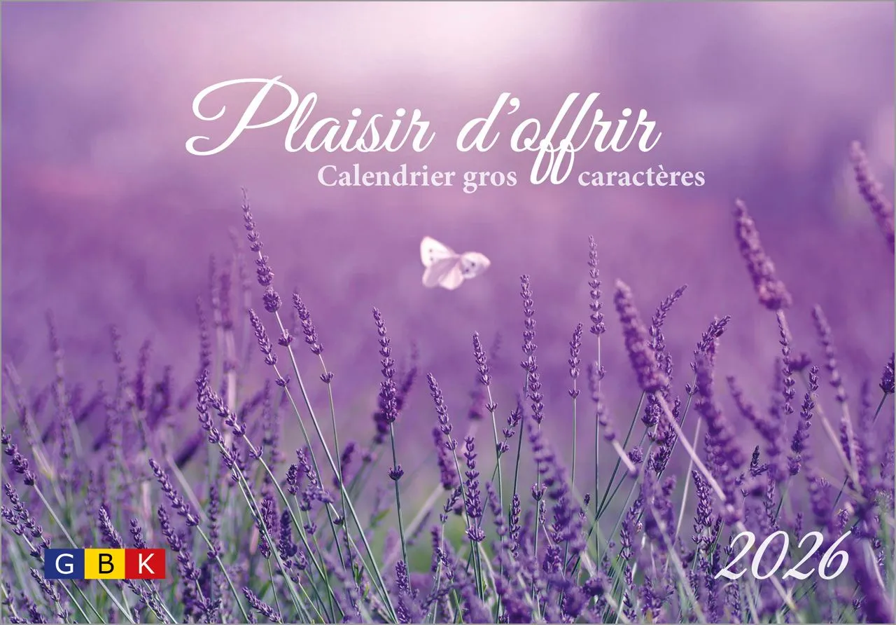 Plaisir d'offrir - Joli calendrier photo à gros caractères