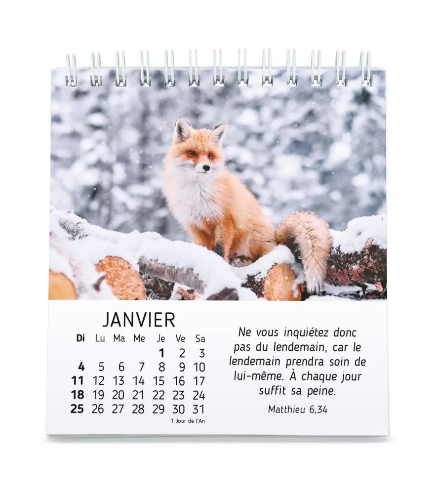 Nature en paix - calendrier à poser