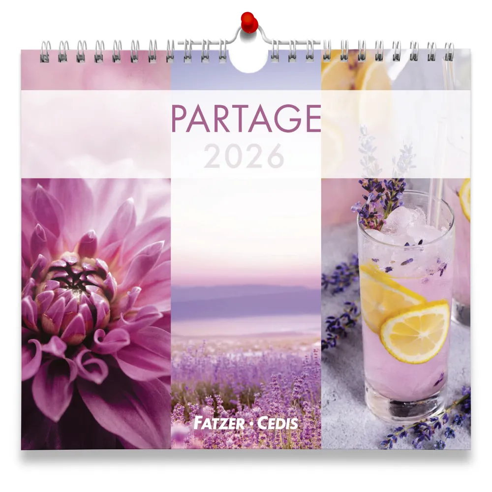 Partage - calendrier de table