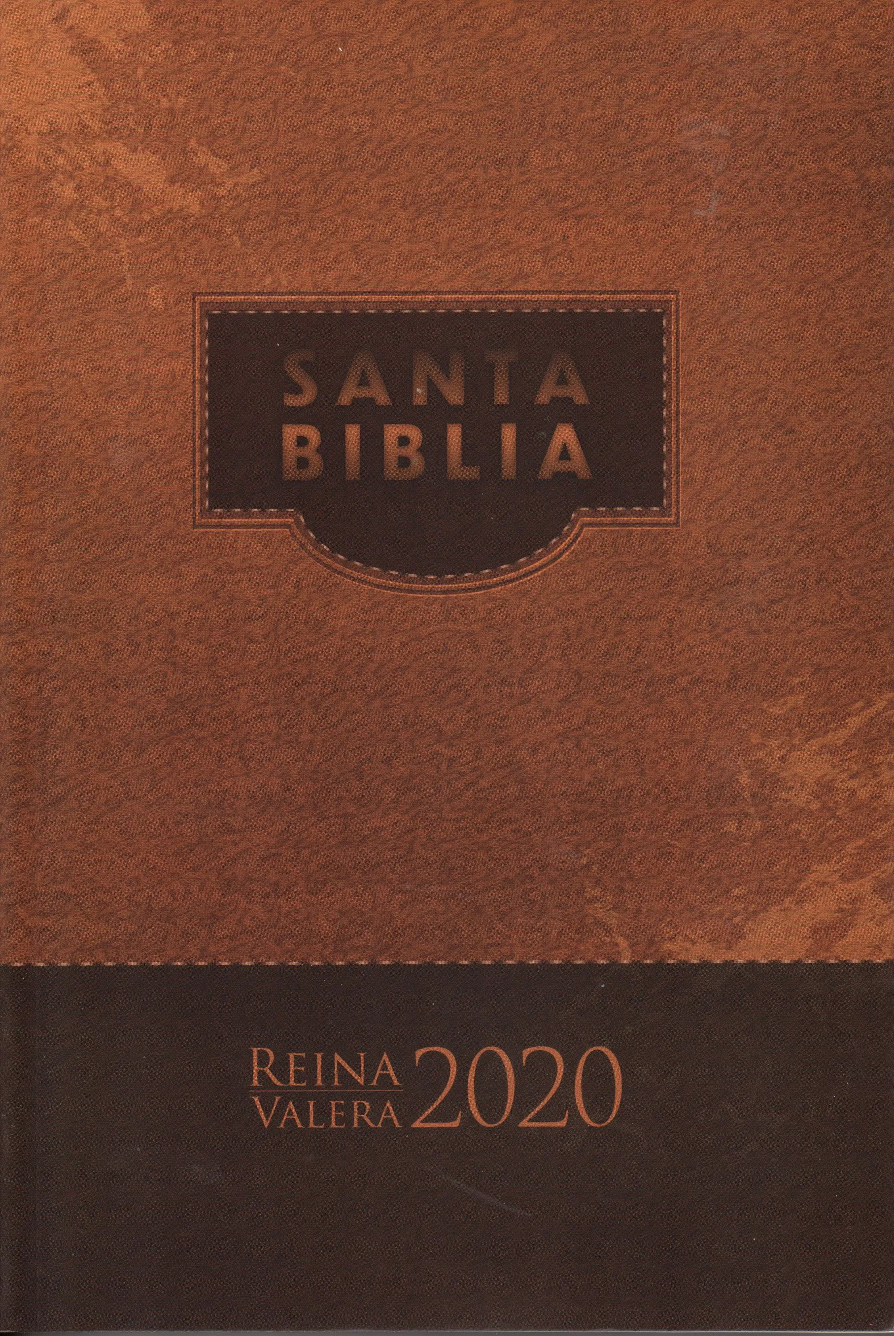 Espagnol, Bible RVR2020, brochée, marron - rústica marrón misionera 070