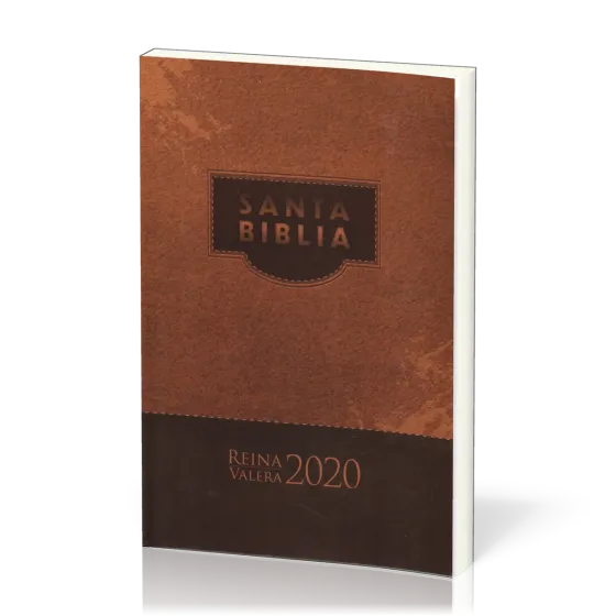 Espagnol, Bible RVR2020, brochée, marron - rústica marrón misionera 070