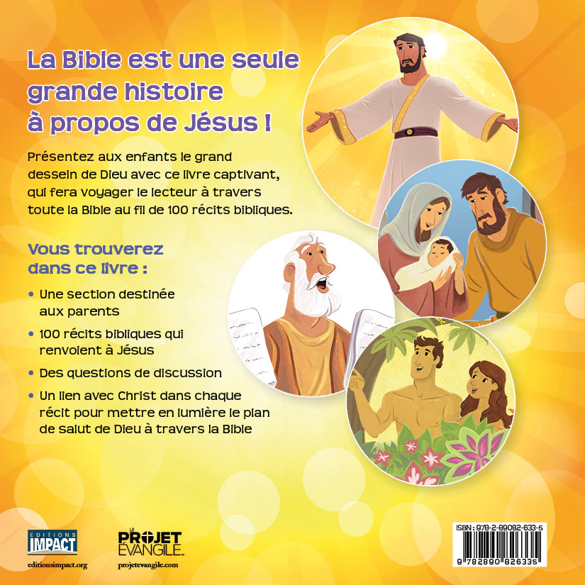 Jésus dans toute la Bible - 100 récits bibliques pour les enfants