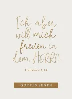 Postkarte Freude im Herrn - Habakuk 3,18