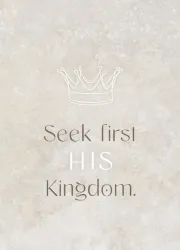 Postkarte His Kingdom - Matthew 6,33
