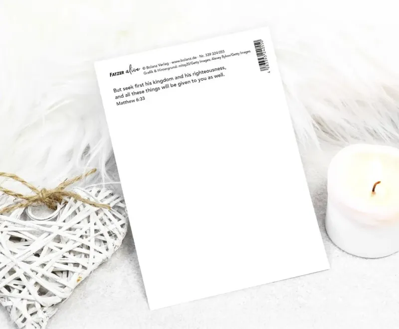 Postkarte His Kingdom - Matthew 6,33