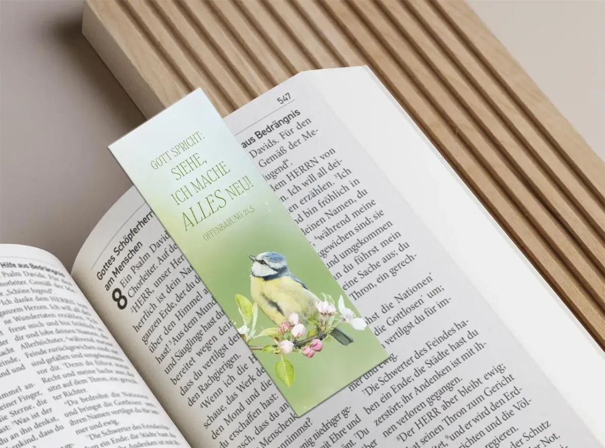 Lesezeichen Riedel Jahreslosung 2027 - Jesaja 41.10  (10 Karten pro Packung)