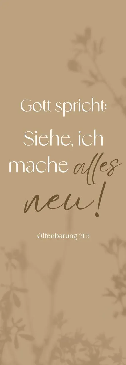 Lesezeichen Jahreslosung 2026 Fatzer alive - Offenbarung 21:5