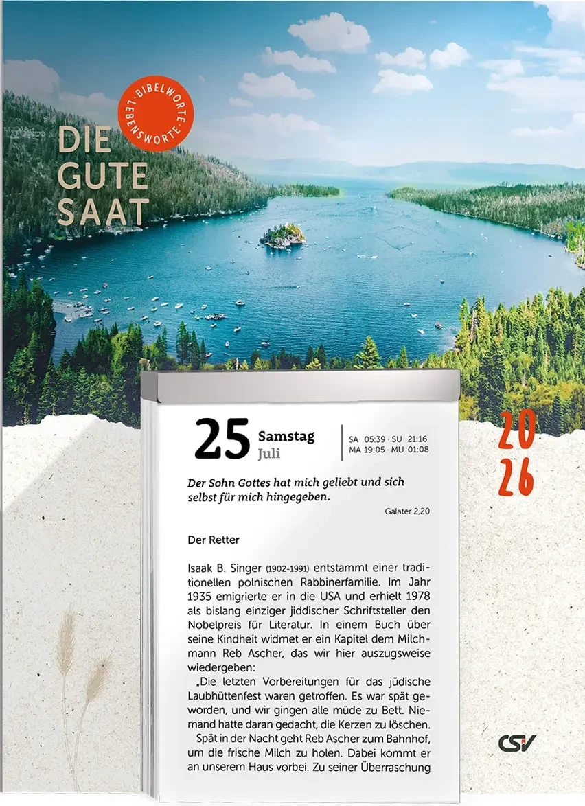Allemand, calendrier La Bonne Semence - Mural, à effeuiller, support cartonné