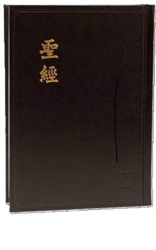 Chinois, Bible couverture rigide, noire, Chines Union Version