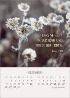 Zarte Blumengrüsse - Tischkalender mit Holzaufsteller