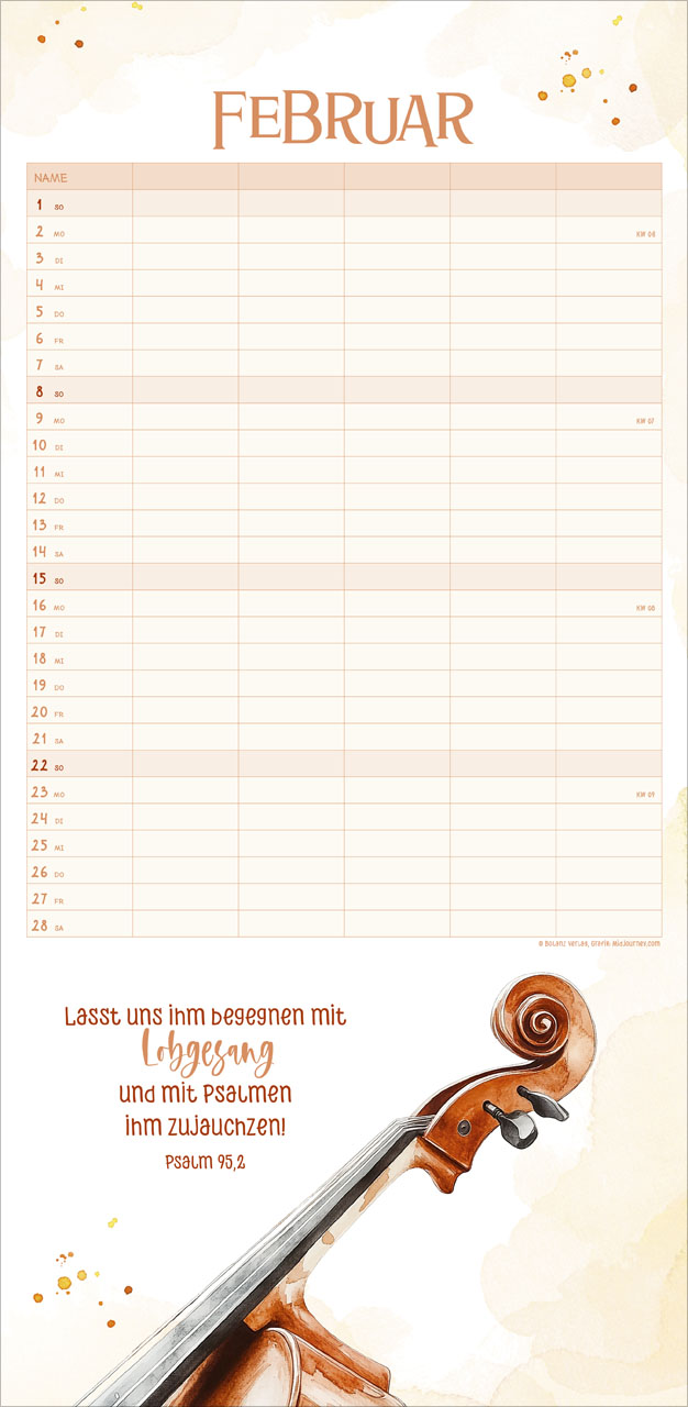 Kalender Familienplaner für uns