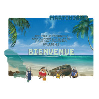 Cadre bois accroche-clés Martinique - « Toi seul, Ô Eternel !  Me donnes […] »