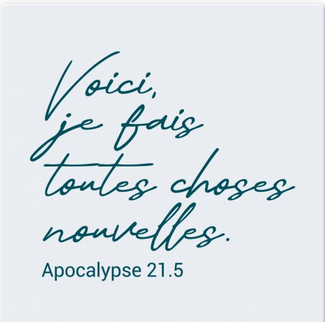 Céramique Mot d'ordre 2026 à suspendre - Apocalypse 21.5