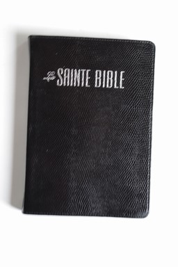 Bible Segond 1880 révisée, compacte, lézard noir - Esaïe 55, couverture souple, vivella, tranche argent