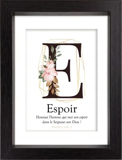 Mon cadre inspiration - E comme Espoir