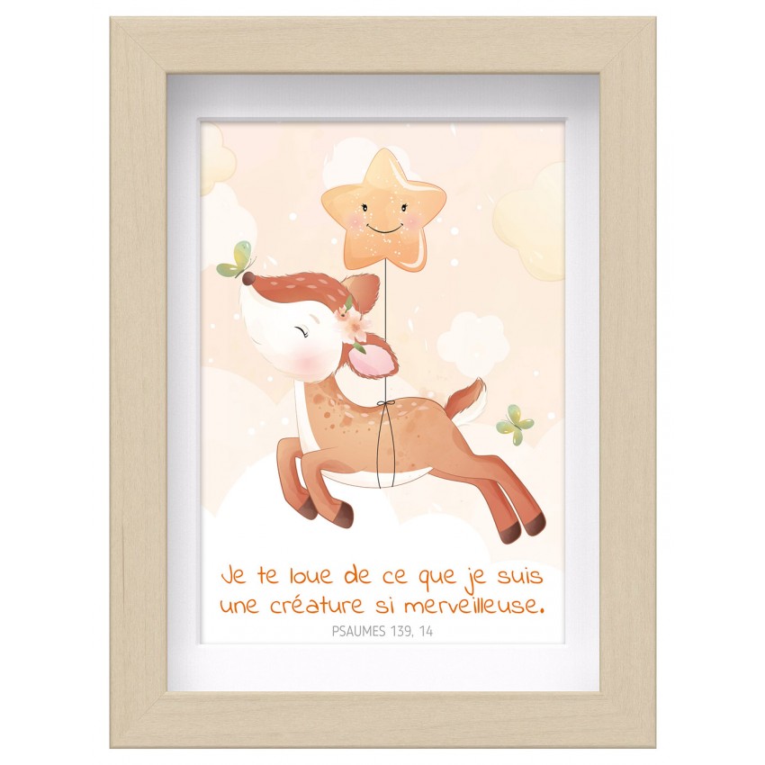 Mon cadre inspiration enfant - Faon