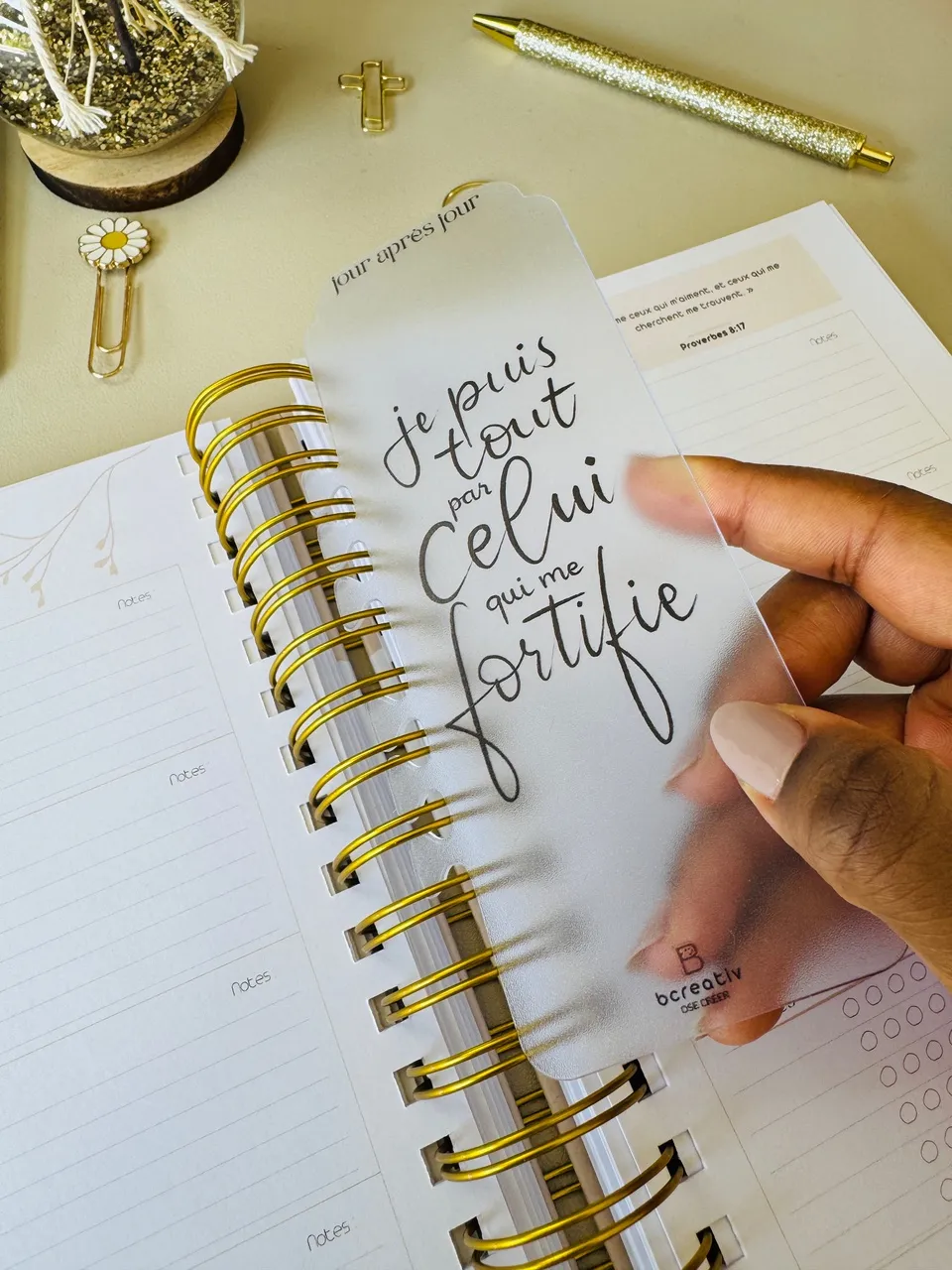 Planner jour après jour 2025-2026 - j'accomplirai mes résolutions