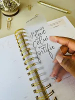 Planner jour après jour 2025-2026 - j'accomplirai mes résolutions