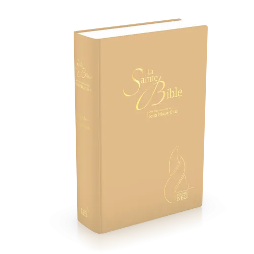 Studienbibel Segond NEG MacArthur, französisch - Softcover, beige Leineneinband