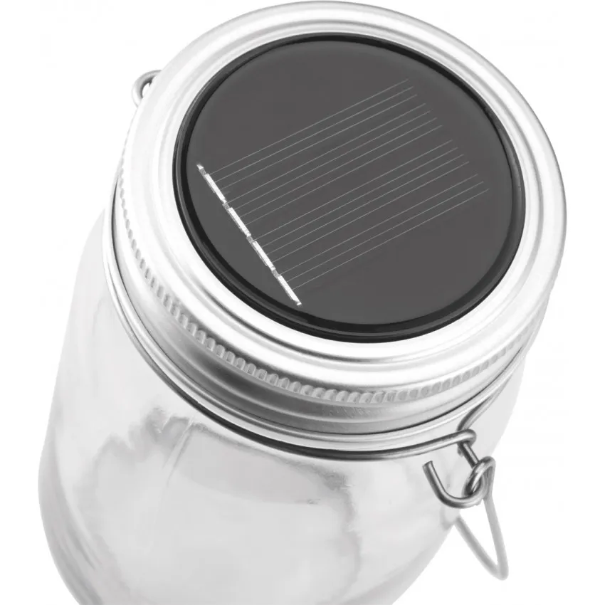 Lampe solaire en verre - "Dieu est lumière."