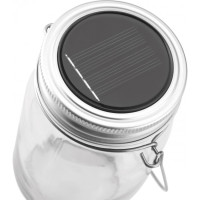 Lampe solaire en verre - "Dieu est lumière."