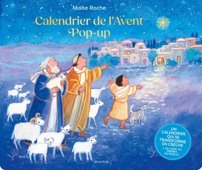 Calendrier de l'Avent pop-up - Calendrier pop up : il se transforme en crèche en 3 dimensions, 29...