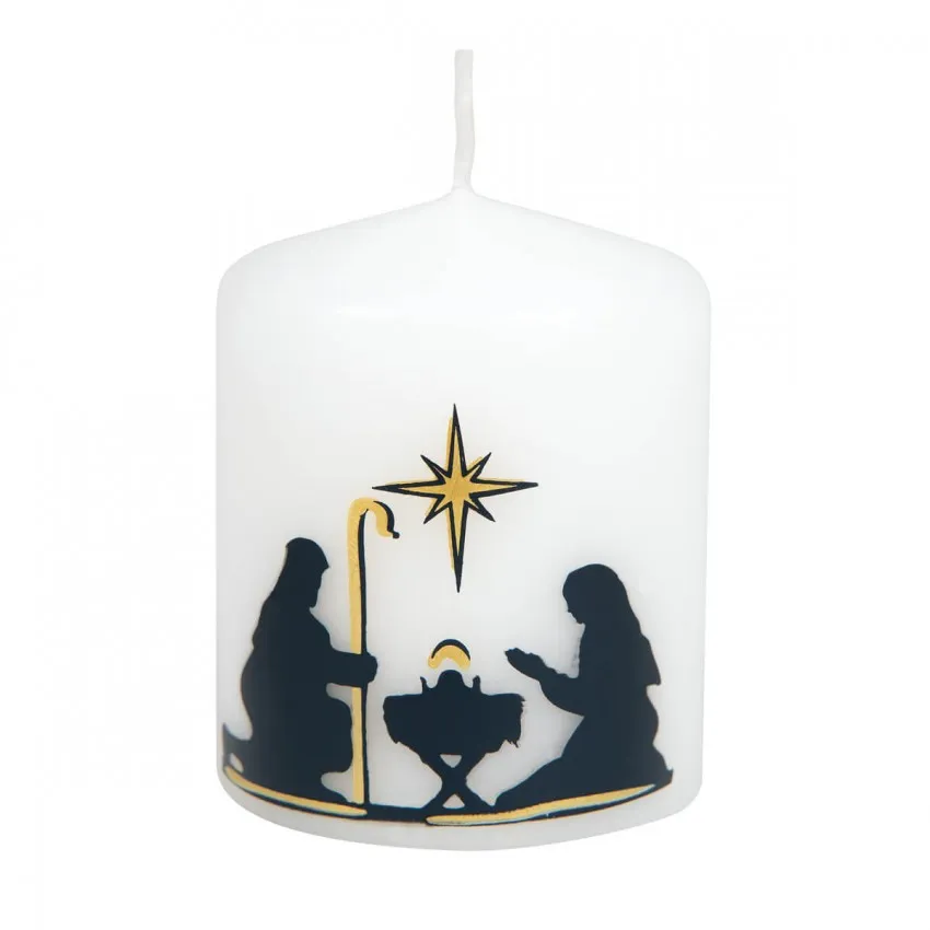 Petite bougie crèche design moderne
