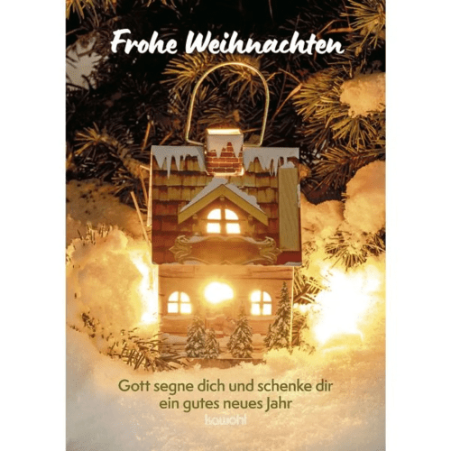 Frohe Weihnachten - Gott segne dich und schenke dir ein gutes Jahr - Grussheft