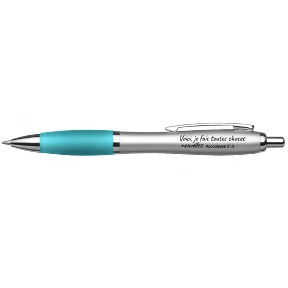 Stylo à bille - Mot d'ordre 2026, turquoise