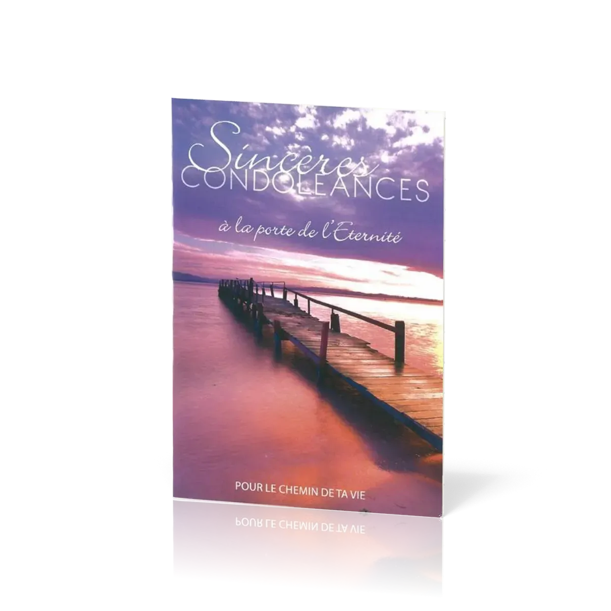 Sincères condoléances à la porte de l'Eternité - Livret et enveloppe