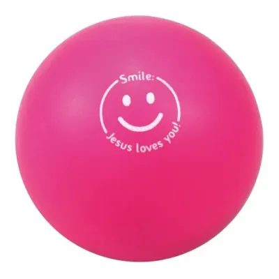 Balle smiley rose