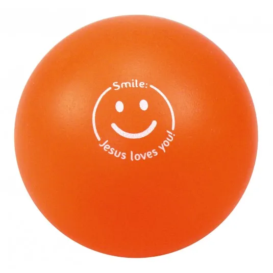 Balle smiley orange