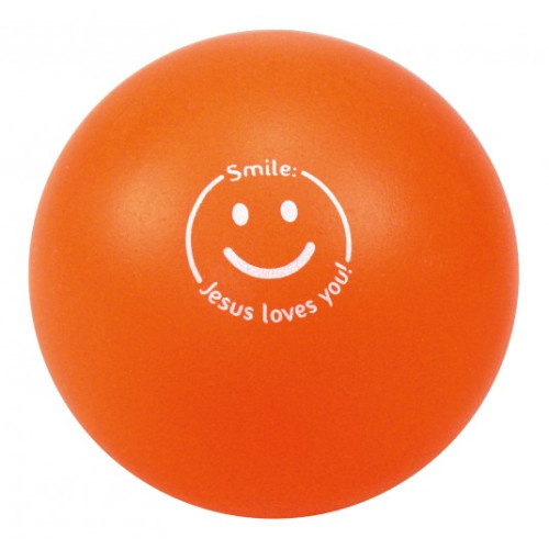 Balle smiley orange