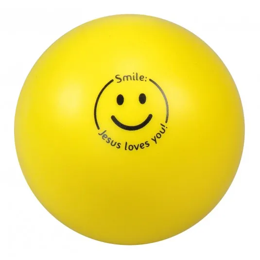 Balle smiley jaune