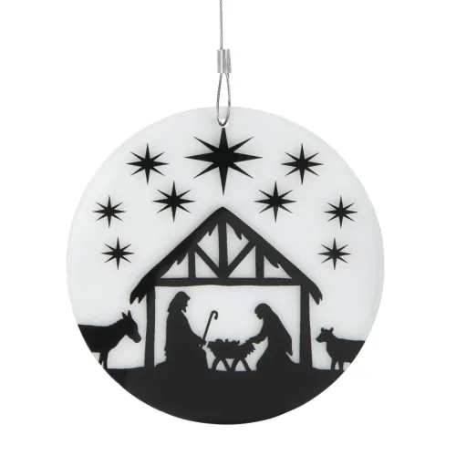 Krippe/Sterne - Dekohänger - Durchmesser 12 cm