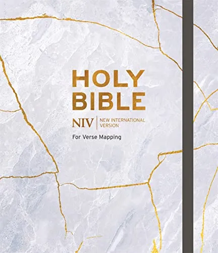 Englisch, Bibel NIV, Verse Mapping Bible, Grey - NIV Bible for Journalling and Verse-Mapping...