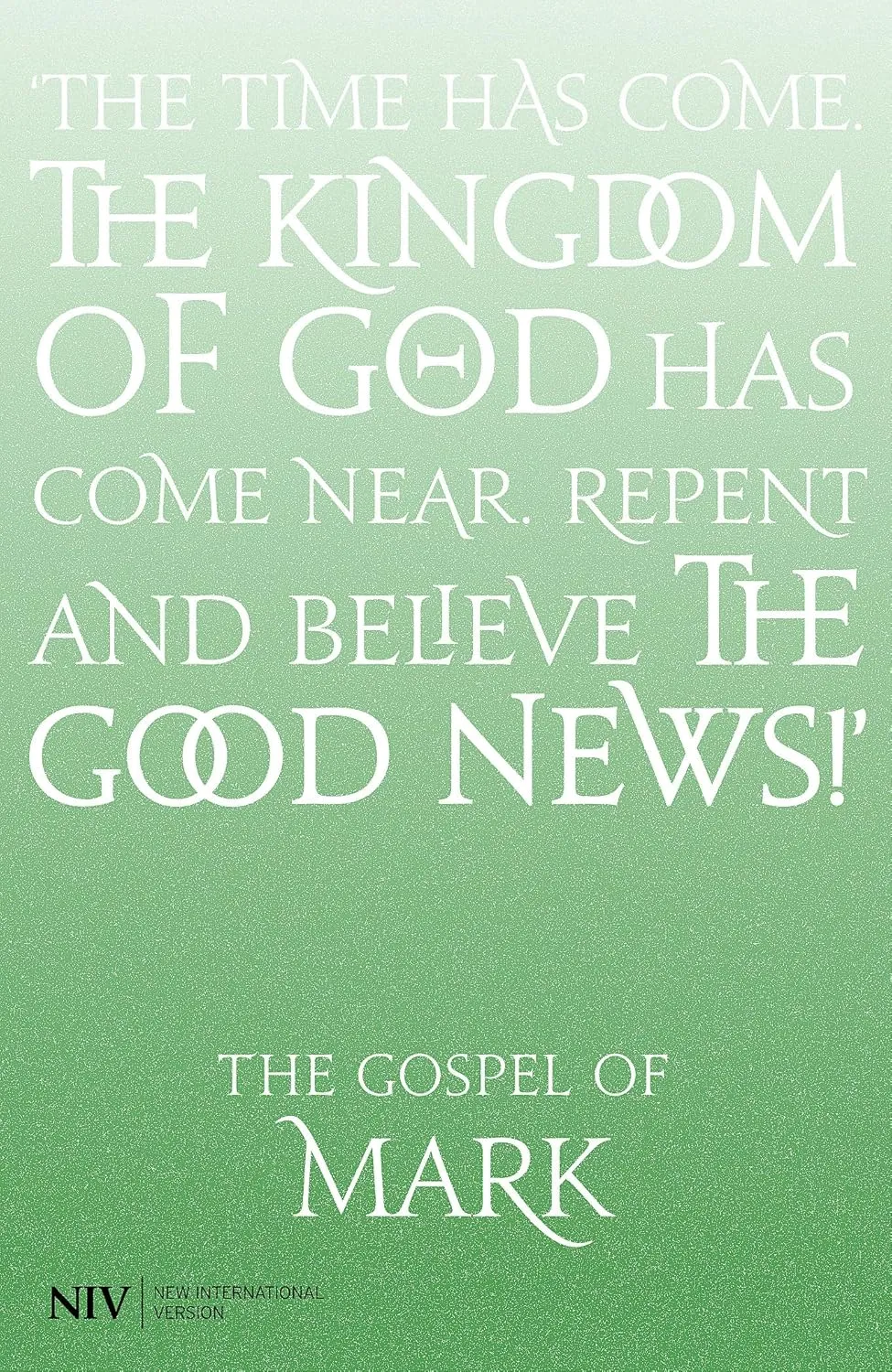 Anglais, Évangile de Marc NIV, vert - Gospel of Mark NIV