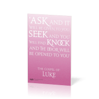 Anglais, Évangile de Luc NIV, rose - Gospel of Luke NIV