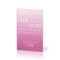 Anglais, Évangile de Luc NIV, rose - Gospel of Luke NIV