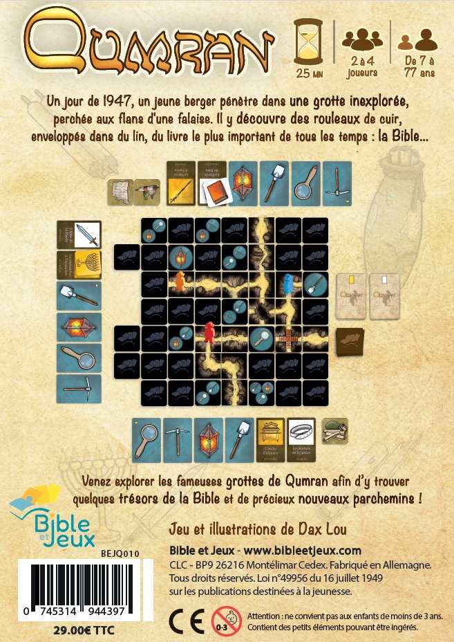 Qumran en route pour une aventure archéologique - Jeu de société