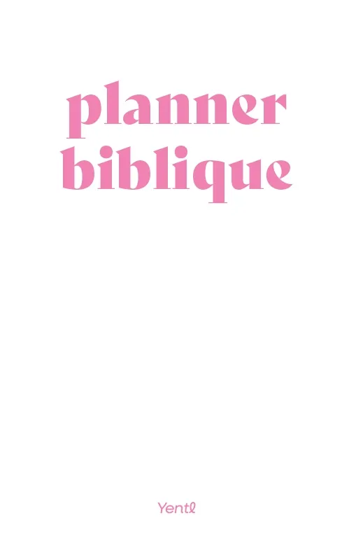 Planner biblique - 3ème édition