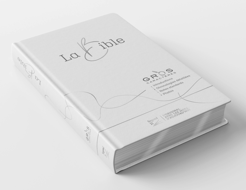 Bible Segond 21, gros caractères - couverture souple toile blanche