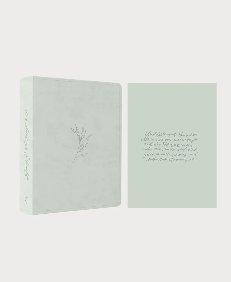 Schlachter Liebezurbibel (Schreibrandbibel Eden) - Flexibler Kunstledereinband - Mint mit...