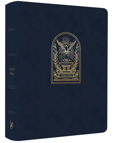 Schlachter Liebezurbibel (Schreibrandbibel Fons Vitae) - Flexibler Kunstledereinband - Blau mit...