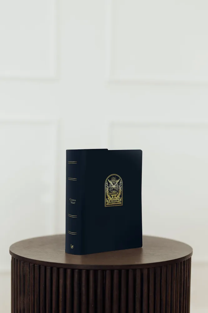 Schlachter Liebezurbibel (Schreibrandbibel Fons Vitae) - Flexibler Kunstledereinband - Blau mit...