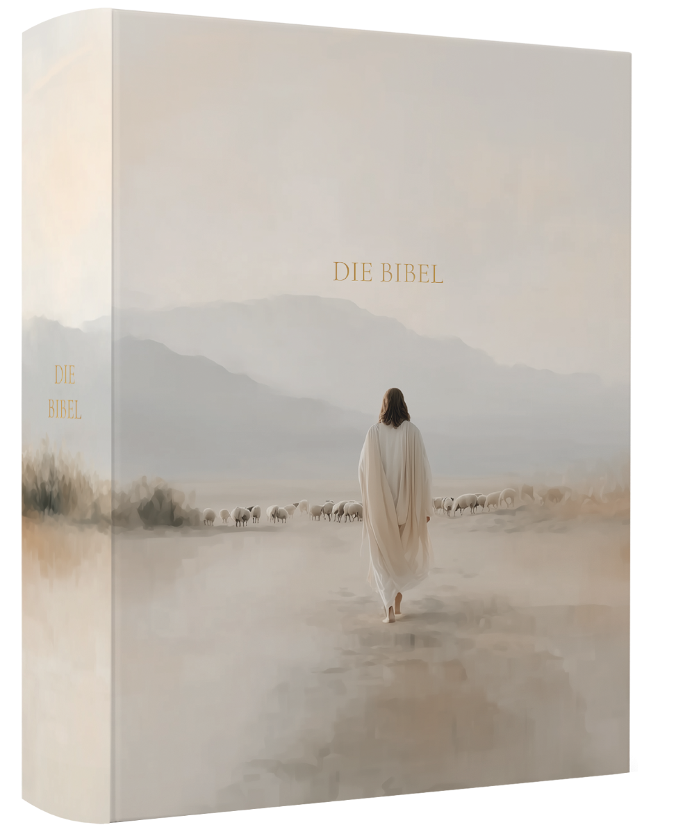 Schlachter Liebezurbibel (Schreibrandbibel Jesus) - Hardcover - Motiv Mann mit Schreibrand