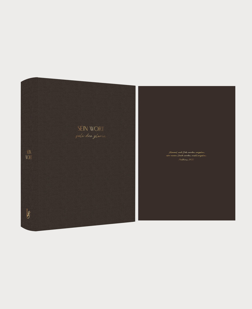 Schlachter Liebezurbibel (Schreibrandbibel Terra) - Hardcover - Leinen braun mit Schreibrand