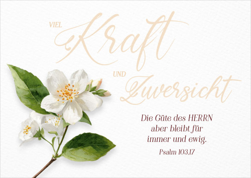 Postkarte Kraft und Zuversicht - Psalm 103,17